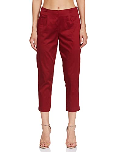 BIBA WOMEN EMBROIDERY SALWAR KURTA DUPATTA(SKDROYAL RA7630_MAROON_32)