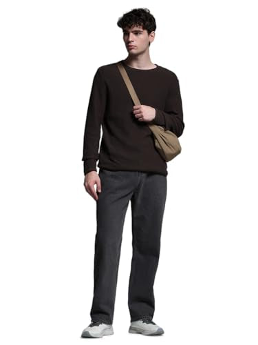 Jack & Jones Men Loose Fit High Rise Grey Denim Jeans