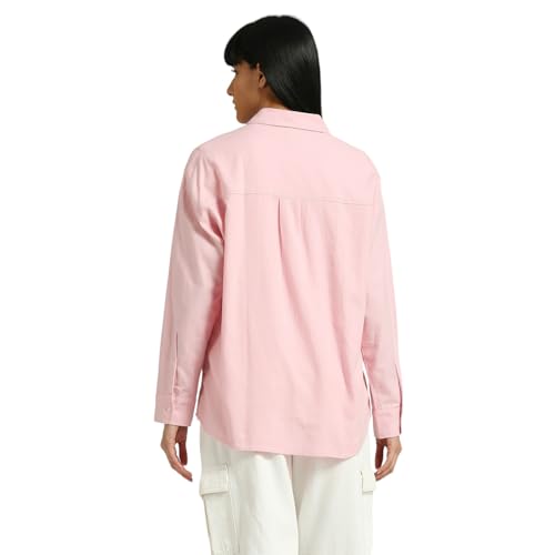 Pepe Jeans Women's Oversize Fit Solid Shirts