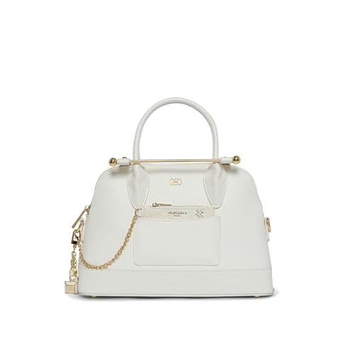 Akiki London Women's Salisbury 30 Small Handbag|comes with Pouch and Dangler|Statement Metal Details|Metal Handle|Office Handbag for Women
