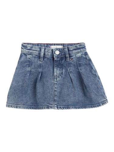 Girls Solid Relaxed Fit Mid Rise Skirt