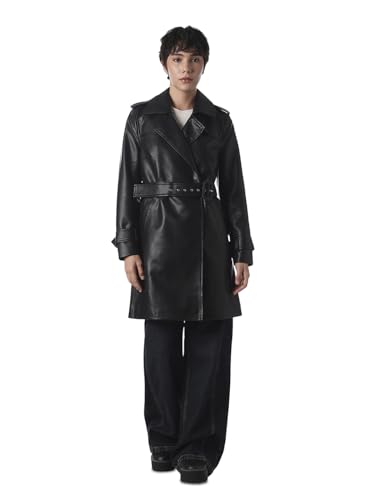 ONLY Women's Solid Relaxed Fit Black Jacket