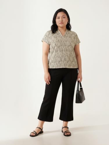 Max Women Printed Top (Beige_4XL)