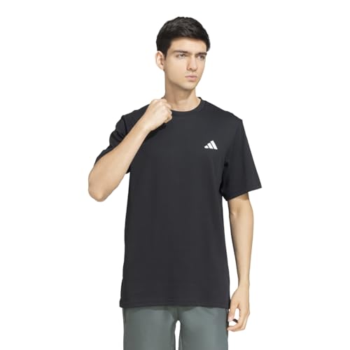 adidas Men Tr-ES Comf Tee Sports T-Shirts, Black, Large