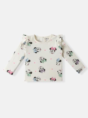 Nauti nati Girls Cotton Disney Printed T-shirt and Trackpant Co-ord Set