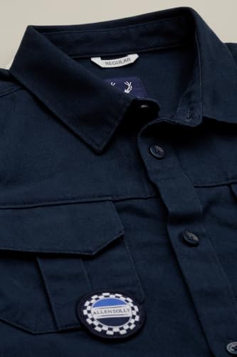 Boys Navy Graphic Print Casual Shirt