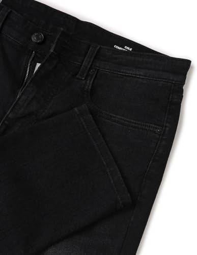 U.S. Polo Assn. Denim Co. Men's Comfort Cropped Fit Black Jeans (UDJENOE3053_Black_36)