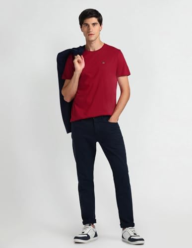 Arrow Sports Men's Regular Fit T-Shirt (ASAEOTS5093_Red