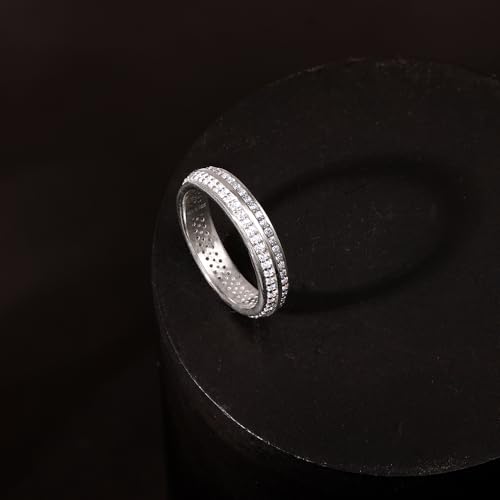 GIVA 925 Silver Bold Fate Ring For Him, Fixed Size, Indian -22 | Gifts for Men and Boys | With Certificate of Authenticity and 925 Stamp | 6 Months Warranty