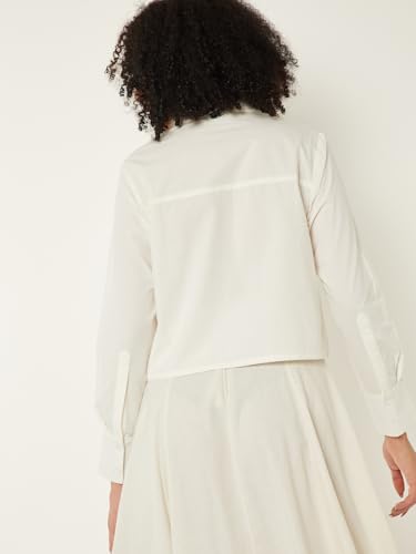 Max Women Embroidered Shirt (White_S)