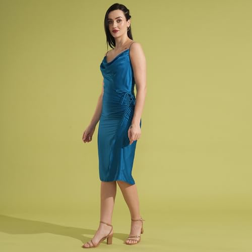 Globus Women Dresses (GS566439_Teal_M)