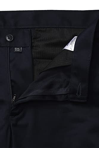 Van Heusen Men's Mid Rise Slim Pants (VHTFFSLBN58857_Black_36)