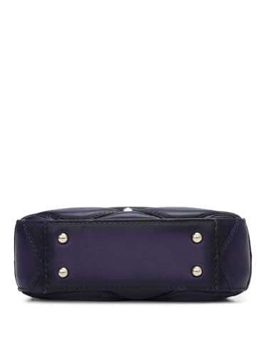 Da Milano Genuine Leather Purple Sling Bag (01441) (Small)