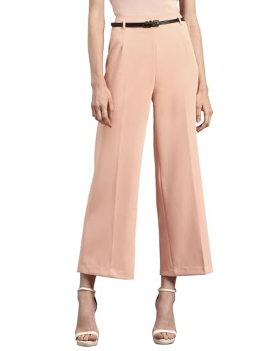 VERO MODA Womens Straight Fit Pants Dusty Pink