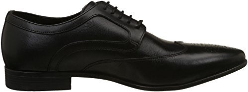 Hush Puppies Men Swanky Derby Black Leather Formal Shoes-6 (8246743060_8246743)