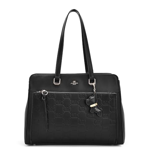 Akiki London Women's Ruskin Laptop Tote Handbag | Upto 15 Inch Laptop | Tote Bag for Work | Ladies Purse | Stylish Shoulder Bag | Gift for Women