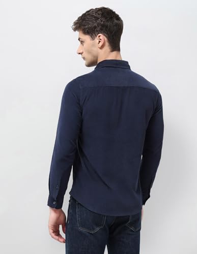 U.S. Polo Assn. Denim Co. Men's Corduroy Regular Fit Shirt (UDSHT1890_Navy_46)