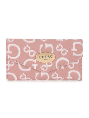 Guess Women's Pink Printed Wallet| Ladies Purse Handbags | Gift For Ladies