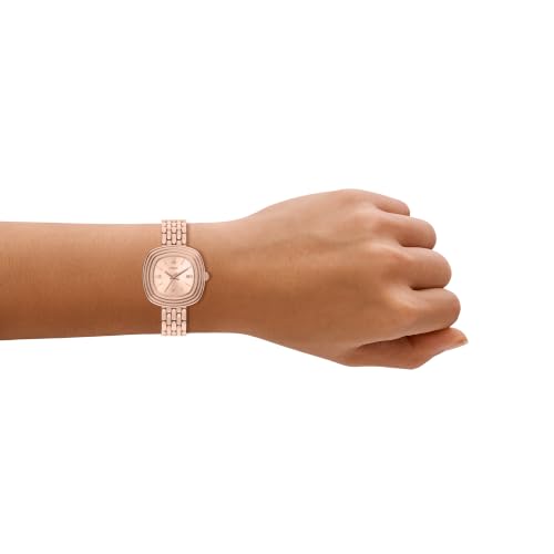 Fossil Genevive Rose Gold Quartz Stainless Steel Watch ES5507