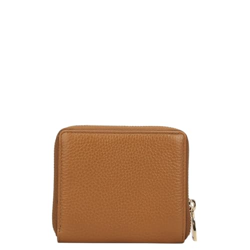Da Milano Premium Leather Wallet for Women | Multi Compartment Travel Wallet - Caramel Brown