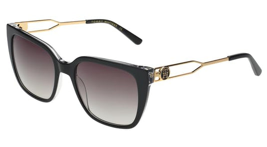 Tommy Hilfiger Women's Black-Gold Sunglasses