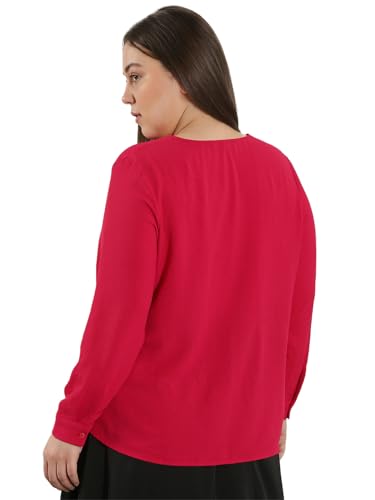 VERO MODA Curve Women's Regular Fit Pink Shirt