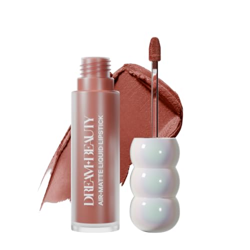 Dream Beauty Air Matte Liquid Lipstick | 12 Hr Long Stay Matte Lipstick | Waterproof| Non Drying | Hydrating | Lightweight | Non Sticky | Ether-Burnt Pink Brown- 3.5 ml