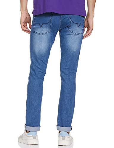 Pepe Jeans Men's Mid Rise Slim Fit Jeans Blue