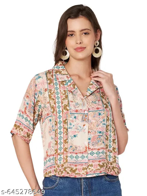 Veldress Women Top  Casual Regular Floral Tunic Printed Stylish Summer Western Fit and Flare