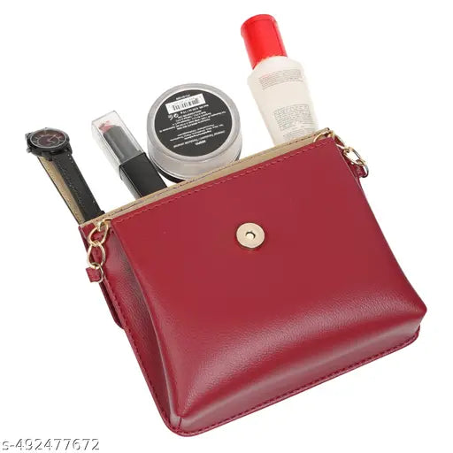 Fastrack Solid Structured Sling Bag for Women