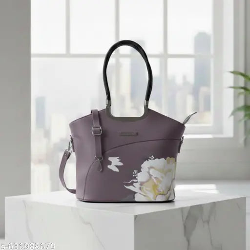 Zufisha Printed Floral Vegan Leather Handbag
