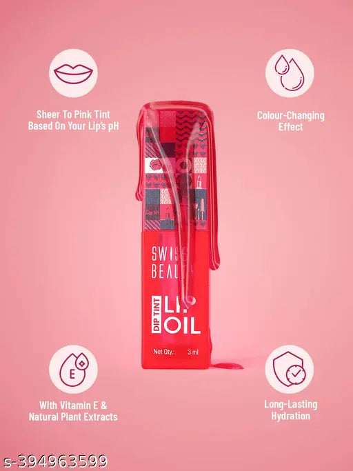 Swiss Beauty Dip Tint Color Changing PH Lip Oil - 3 Peach