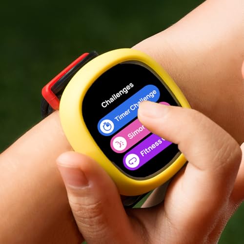 Noise Junior Champ 3 Smart Watch for Kids | 3-in-1 Look with 2 Switchable Bumpers, in-Built Learning Hub, Habit Builder, Exam & School Mode, SOS, 100+ Cloud Faces, Parental Control (Black Blaze)