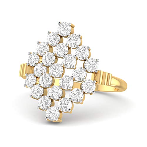 PC Jeweller 18k (750) Yellow Gold and Solitaire Ring for Women