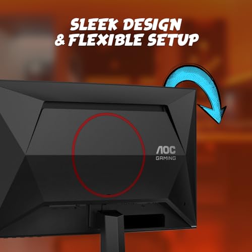 AOC C24G42E 24" Curved Gaming Monitor 1500R Frameless Ultra Fast FHD, 1080p, MPRT 180Hz 0.5ms, HDMI 2.0x2, 1 Display Port, HDR, 2 x 2W Speakers, 3 Year Light Spot