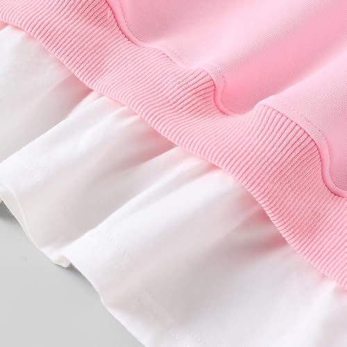 Hopscotch Girls Pink Full Sleeves 2-Pc Floral Applique Pants Set For Age (3-4 Years)