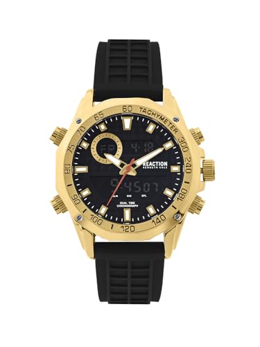 Kenneth Cole Reaction Digi-Analog Army Green Dial Watch for Men - KRWGP0070604