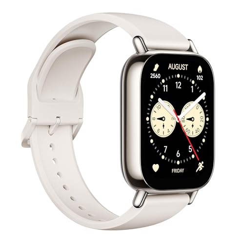 Rᥱdmi Watch 5 Lite | 1.96" Amoled Display | Advanced in-Built GPS | 5 ATM Water Resistance | Bluetooth Calling with AI Noise Reduction | Always on Display | Light Gold | A+ Condition