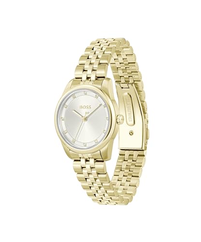 Boss Graceful Precious Qtz Basic Silver White Round Dial Women's Watch- 1502810