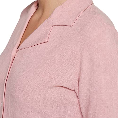 AND Women's Regular Fit Blouse (EE23AB035TLR_Peach XL)