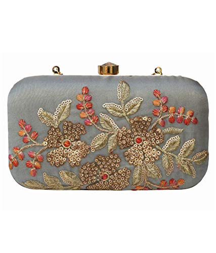 DUCHESS Women & Girls Grey Box Clutches