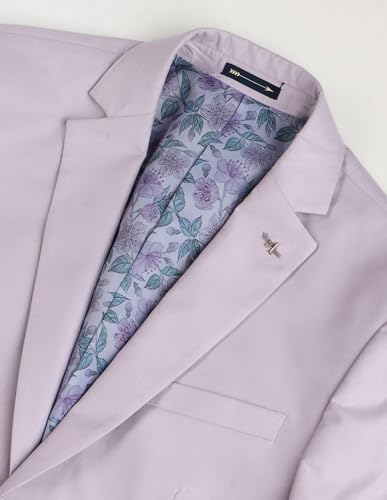 Arrow Men's Polyester Business Suit Pants Set (ARAJSU5531_Light Lavender