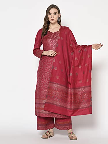 AFSA Viscose Acrylic Wool Women Suit Dress Material (Unstiched) For Winter
