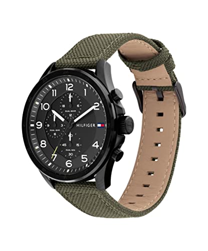 Tommy Hilfiger Black Dial Round Shaped Sport Men Watch_TH1792006W