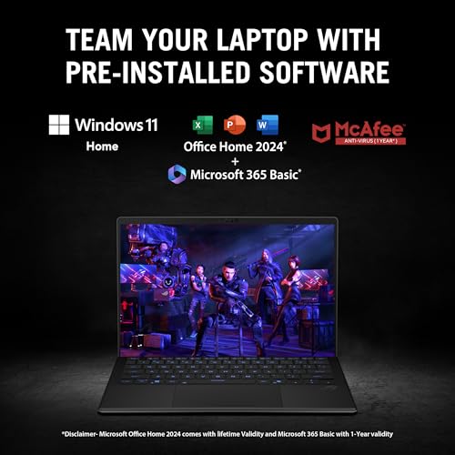 ASUS ROG Flow Z13 (2025), AMD Ryzen AI MAX+ 395,AMD Radeon iGPU, 64GB/1TB, 2.5K QHD,Touchscreen, 13.4", 34 cm,Windows 11, M365 Basic(1yr)* Office24, Off Black, 1.59 Kg, GZ302EA-RU193WS, Gaming Laptop