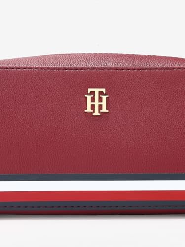 Solid Red Pu Sling Bag