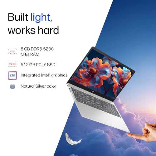 HP 15, Intel Core 5 120U (14th Gen) 8GB DDR4, 512GB SSD Care
