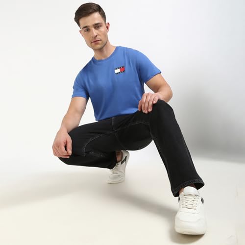 Tommy Hilfiger Mens Blue Color Tshirt (XL)
