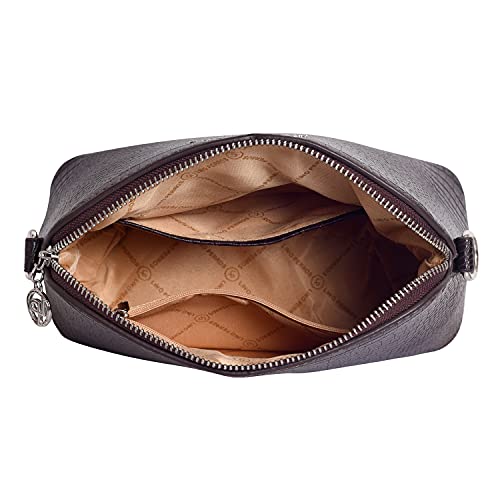 Lino Perros Women's Sling Bag (CROCOBROWN)