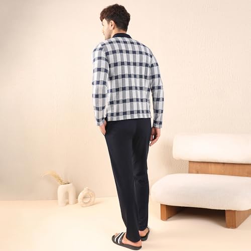 Sweet Dreams Men Checks Pyjama Set